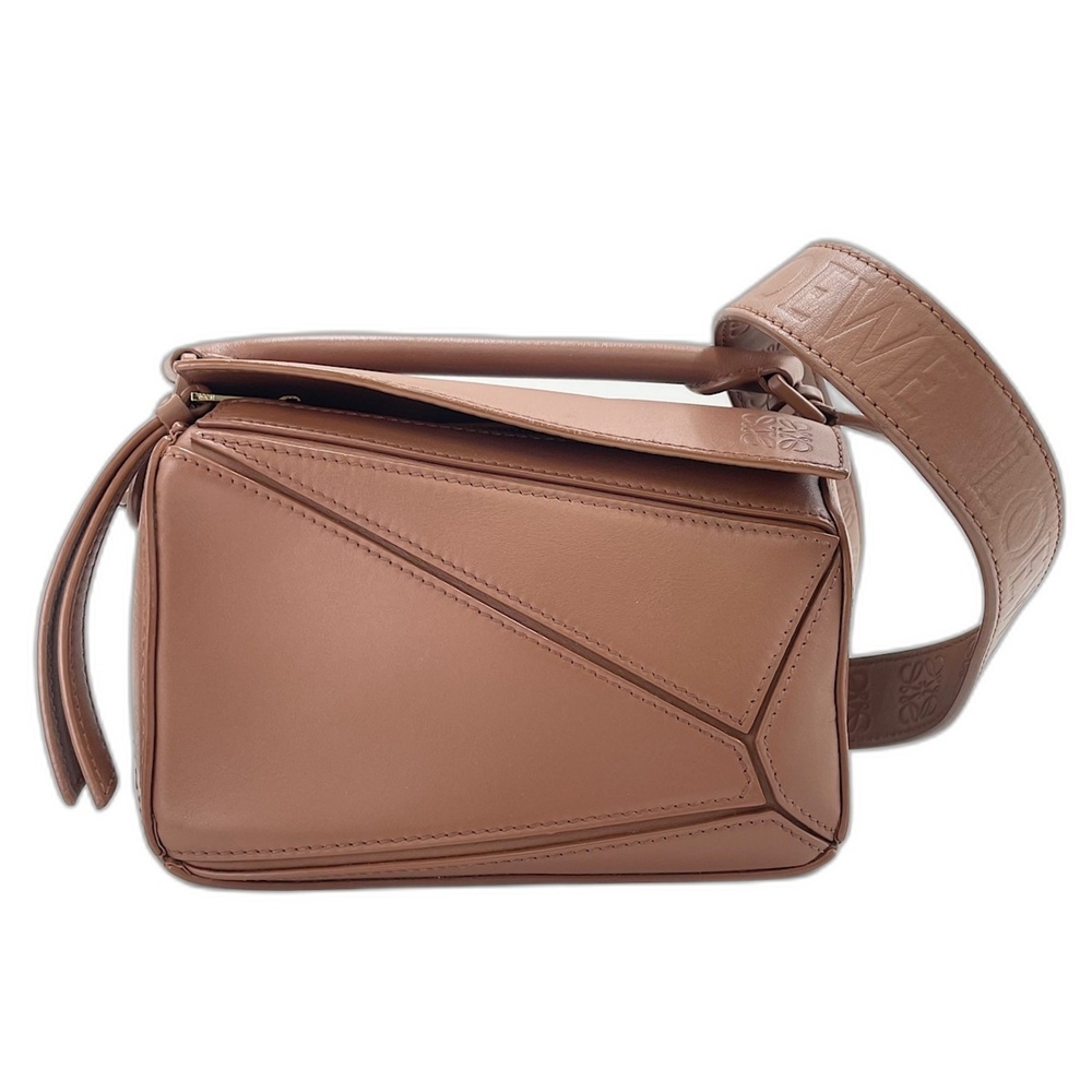 Loewe Puzzle Bag Mini Shoulder Handbag Brown